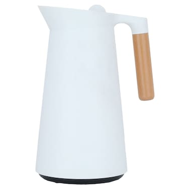 Linda Thermos White Wooden Handle 1 Liter