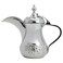 Coffee Dallah Stainless Steel Alsaif Gallery, 23&times;12 cm, Engraved - Silver