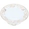 50% Stand Hala Porcelain Al Saif Gallery, 12&times;12&times;4 cm, Circular, Gold Pattern - White