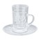 Saif Gallery Clear Glass Tea Set, 12 Pieces