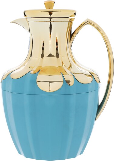 Shaden Glass Thermos Flask from Saif Gallery, 1 Liter - Dark Green