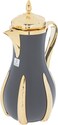 Sana Dark Gray And Gold Thermos Set, 1 Liter, 2 Pieces