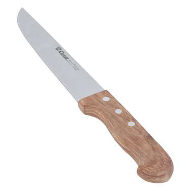 Gallery Steel Kitchen Knife, 20 cm, Wooden Handle - Silver