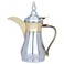 Sulaiman Coffee Pot - Al Saif Gallery, 0.50 Liters - Silver Gold