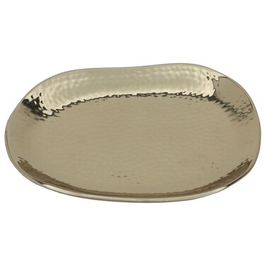 Steel Serving Dish, 16x13x1.7 cm - Golden