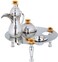 Saif Gallery Steel Hospitality Set (Dallah + Dates + Noah Plate) Base with Legs