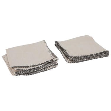 طقم مناديل سفرة مربع بيج 45×45 سم 6 قطع