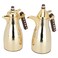 Golden Maymouna Thermos Set With Wooden Handle, Two Pieces