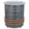 Round Fire Stove Alsaif Gallery, 24&times;24&times;16 cm, Indian - Grey