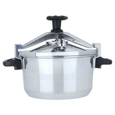 Al Asouf Al Saif Gallery Aluminum Pressure Cooker, 6 Liters - Silver