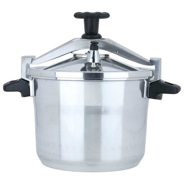 Al-Asouf Saif Gallery Aluminum Pressure Cooker 8 Liters Non-Stick Coating - Silver