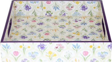 صينية تقديم بلاستيكية، صيف غاليري، 10 × 10 × 2 سم، مربعة - متعددة الألوان