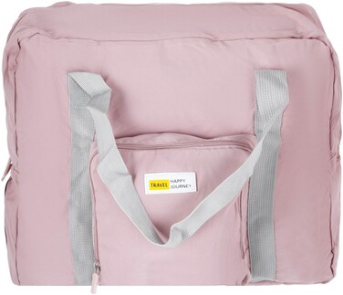 شنطة سفر بوليستر السيف غاليري، 33×17×41 سم، قابلة لطي - بينك