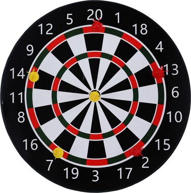 Al Saif Gallery Sword Su Darts Board, Magnetic Darts, 37 X 37 X 2cm - Colored