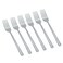 Saif Gallery Steel Fork Set, 6 Pieces - Silver