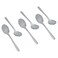 Saif Gallery Stainless Steel Tea Spoon Set, 6 Pieces, Engraved - Silver