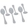 Saif Gallery Stainless Steel Spoon Set, Engraved, 24 Pieces - Silver