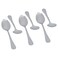 Saif Gallery Stainless Steel Spoon Set, Engraved, 24 Pieces - Silver