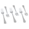 Saif Gallery Stainless Steel Spoon Set, Engraved, 24 Pieces - Silver