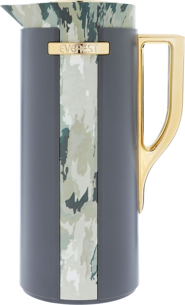 Wydad Thermos, Dark Gray, Olive Oil, Golden Handle, 1 Liter
