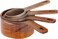 Saif Gallery Wooden Measuring Cup Set, 60/80/125/250 ml, 4 Pieces - Brown