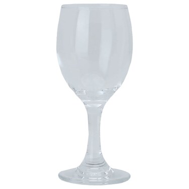 طقم أكواب عصير زجاجية بقاعدة من 6 قطع