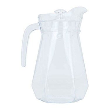 سيف غاليري إبريق زجاجي، غطاء، 1300 مل - شفاف