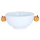 Al Saif Gallery porcelain bowl, 20.9 x 15.1 x 7.5 cm, decorated with oranges - white