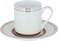 Saif Gallery Porcelain Coffee Cup Set, 12 Pieces - Beige Brown