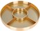 Plastic Serving Plate Al Seif Gallery, Round, Divided into Five Sections, Lid - Gold