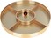 Plastic Serving Plate Al Seif Gallery, Round, Divided into Five Sections, Lid - Gold