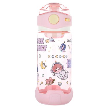Al Saif Gallery Children's Water Bottle With Pink Lid, 580ml