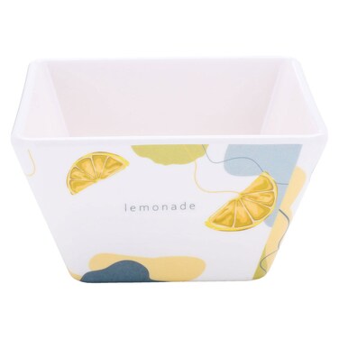 سيف غاليري صحن سلطة بلاستيك، 13 × 13 × 7 سم، مربع - أبيض