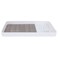 Saif Gallery Plastic Serving Tray, 35 x 23 x 3 cm, Rectangular - White Brown