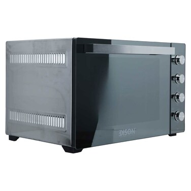 electric oven, steel, double glass door, 60 liters, 2200 watts