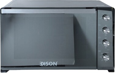 electric oven, steel, double glass door, 120 liters, 2800 watts