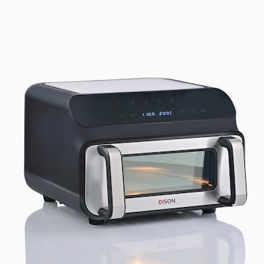 Edison 10L Pizza Oven and Fryer, Black, 8 Functions, 2000W