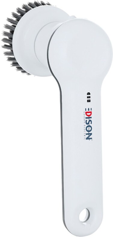 فرشاة تنظيف كهربائية متعددة الأغراض بقوة 15 واط مع 4 فرش مختلفة - أبيض