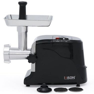 Edison Meat Grinder, Black Steel, 1.7 Kg, 800-2000 Watts