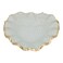 طبق تقديم زجاجي السيف غاليري ، على شكل قلب عميق - أبيض شفاف