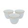 A set of white Arabic coffee cups, hexagonal shape, 12 pieces
