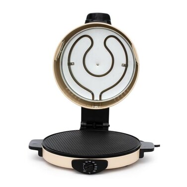 Edison Electric Food Processor, 1600W, 30cm, Control Dial, 2 Side Slots - Beige