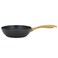Rocky Deep Frying Pan Black Granite With Gold Handle 24cm