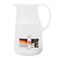 Al-Rhine thermos, 1 liter, press - white