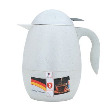 Al-Rain Thermos, 0.9L, Glass Interior, Plastic Exterior - Pearl