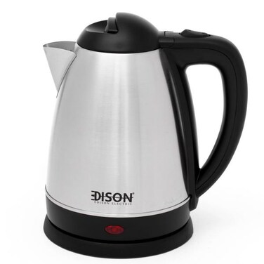 Edison Stainless Steel Electric Kettle, 2200W, 1.8L, WKF-318S - Silver Black