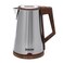 Edison Stainless Steel Electric Kettle, 1850-2200 Watts, 1.7 Liters, D2017w - Wood Silver
