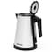 1.2L 1200W Silver Stainless Steel Kettle