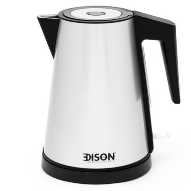 1.2L 1200W Silver Stainless Steel Kettle