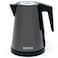 1.2L 1200W Black Glossy Stainless Steel Kettle